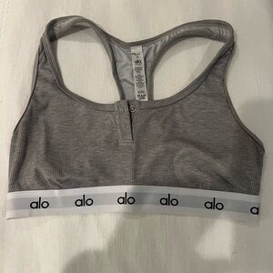 ALO Yoga Gray Sports Bra